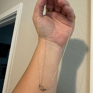 Gorjana Gold Butterfly Pendant Necklace